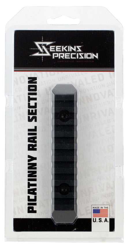 Seekins Precision 9-Slot M-LOK Rail Section - Black Anodized Finish