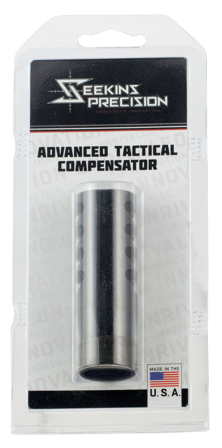 Seekins Precision 0011510035 Advanced Tactical Compensator Black Melonite 1/2-28 tpi AR-15