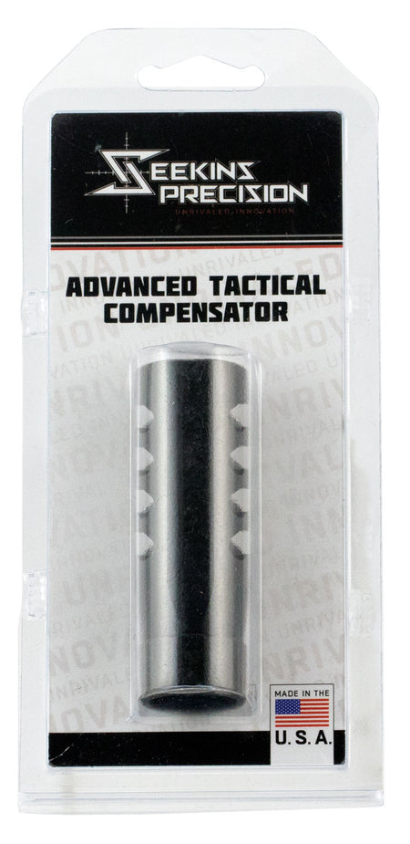 Seekins Precision 0011510039 Advanced Tactical Compensator Black Melonite 5/8-24 tpi AR-10