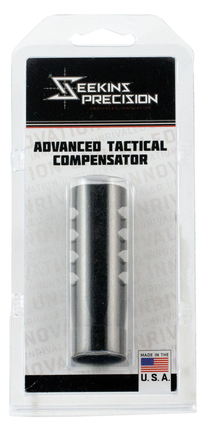 Seekins Precision 0011510039 Advanced Tactical Compensator Black Melonite 5/8-24 tpi AR-10