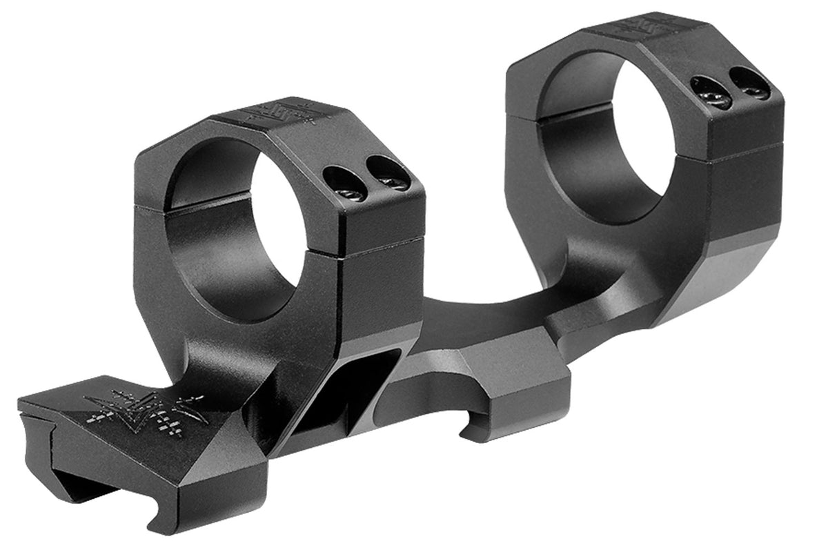 Seekins Precision MXM Monolithic Scope Mount Ring Combo Matte Black 0 MOA