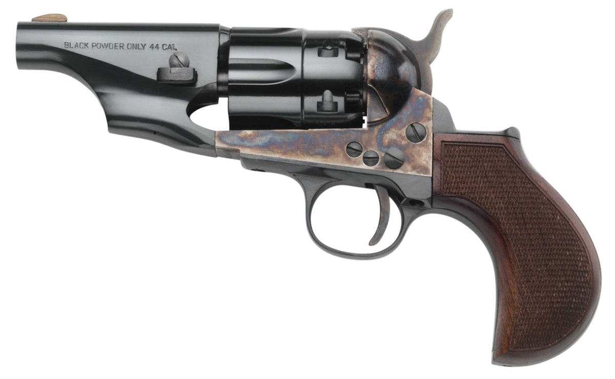 Taylor's & Co. 1860 Army Snub Nose Percussion Revolver .44 Cal, 3" Barrel
