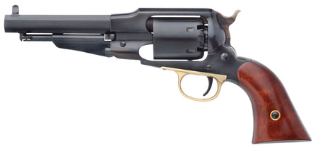Taylors & Company 550833 1858 Remington Uberti .44 Cal 6-Shot Percussion Revolver - 5.50" Blued Octagon Barrel, Steel Frame, Walnut Grip