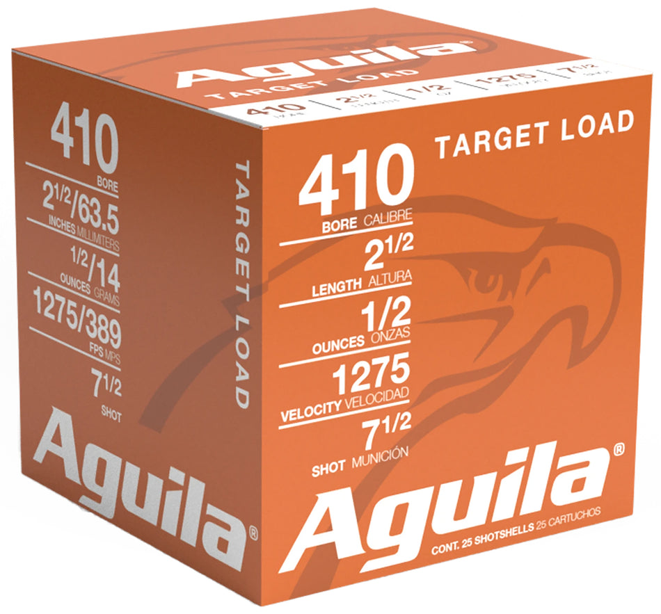 Aguila .410 Bore 1CHB4137 Birdshot High Velocity 2.5" 1/2oz 7.5 Shot