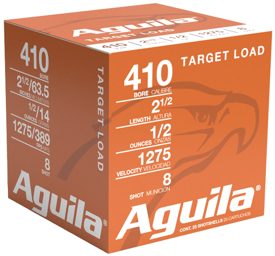 Aguila .410 Bore 1CHB4138 Birdshot High Velocity 2.5" 1/2oz 8 Shot