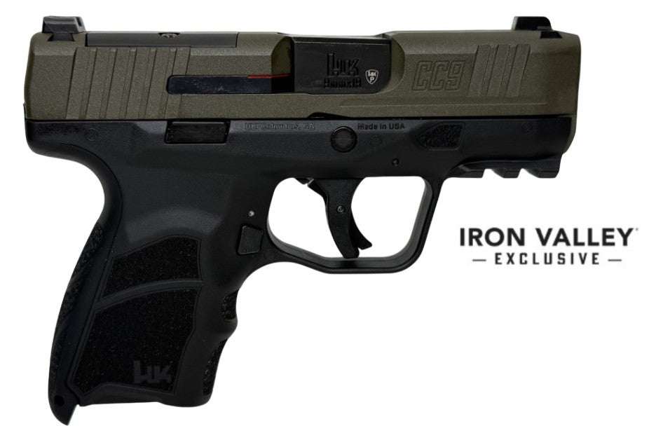 CC9 Micro Comp 9mm 3.32" OR Grn/Blk 2/10-rd IVS