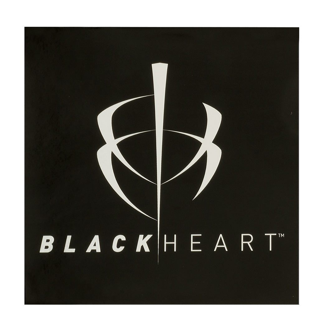 BlackHeart 5x5 Inch Chrome Substrate Decal Sticker