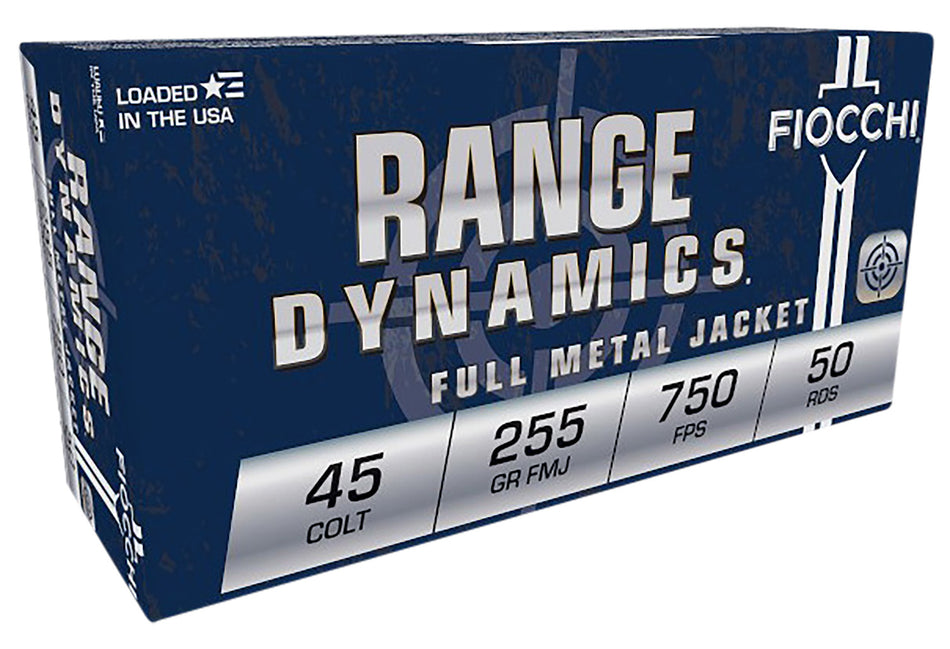 Fiocchi .45 Long Colt 45LCCMJ Range Dynamics Complete Metal Jacket 225 Grain