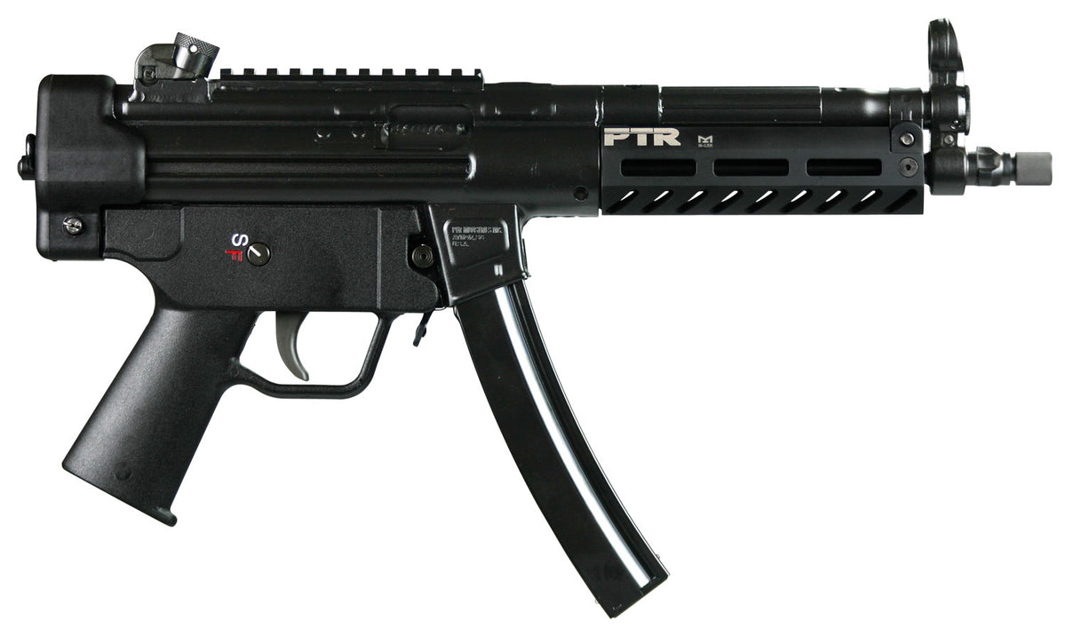 PTR 601 9CT 9mm Luger Pistol 8.86" 30+1 Black, Threaded 1/2x28 Barrel with Top Rail