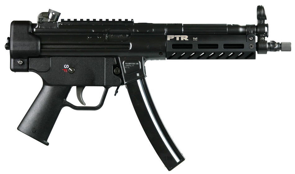 PTR 601 9CT 9mm Luger Pistol 8.86" 30+1 Black, Threaded 1/2x28 Barrel with Top Rail