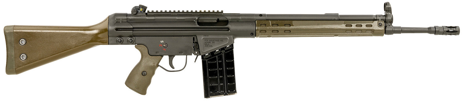 PTR 101 GIR *Reconditioned 308 Win,7.62x51mm NATO 18" 20+1, Black Parkerized Reciever with Scope Mount, Green Synthetic Furniture (Stock May Be Blemished)