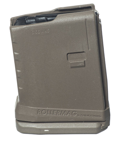 ProMag RM5FDE AR-15 5rd Polymer Magazine 5.56x45mm, Anti-Tilt Roller Follower, Flat Dark Earth