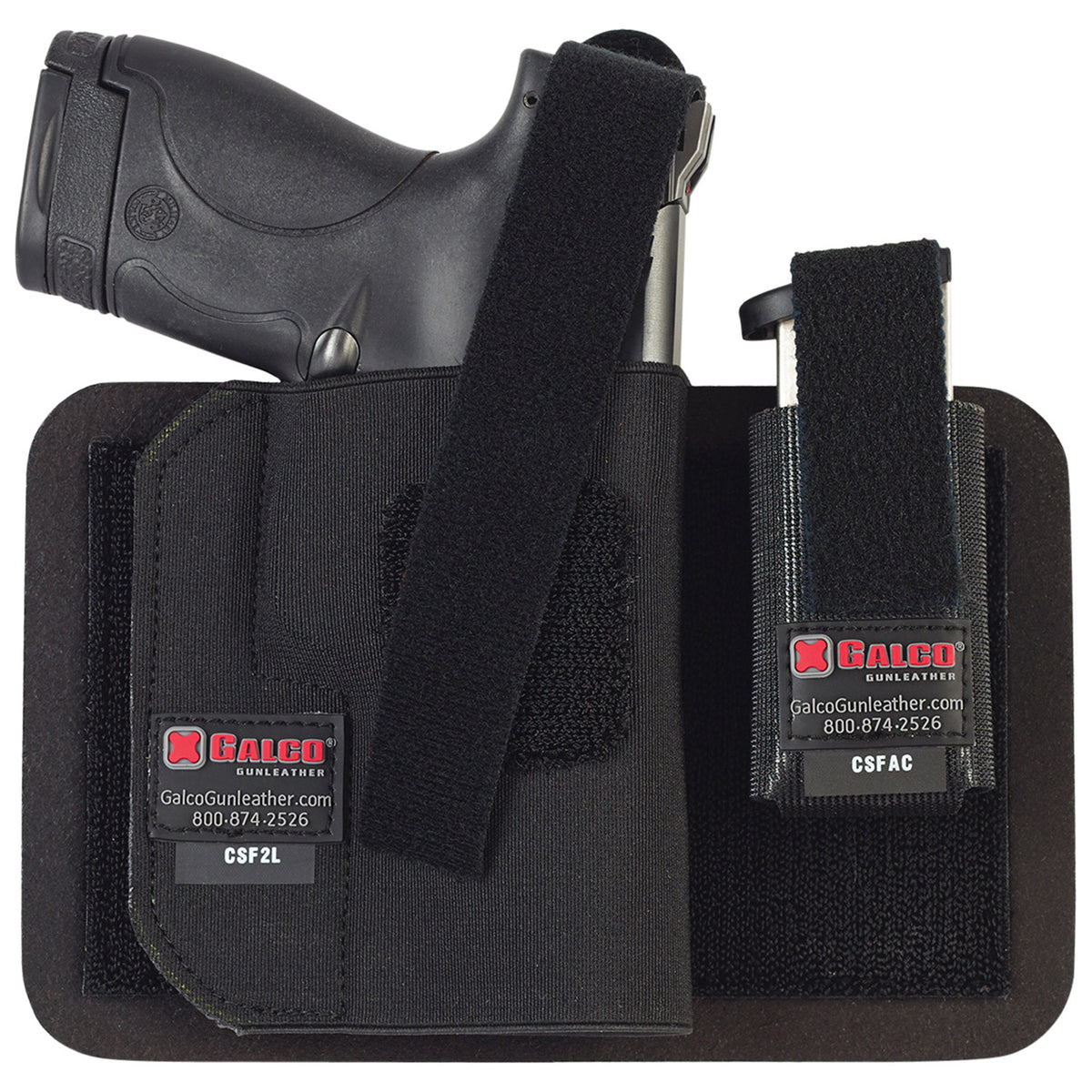 Galco CarrySafe 2.0 CSBK2L Black Nylon Off-Body Holster for FN 509, Taurus G2C, Glock 17 Right Hand