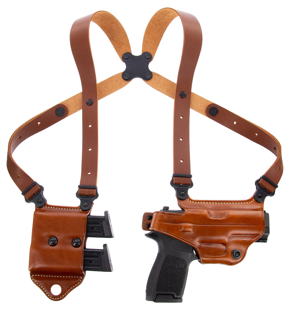 Galco Miami Classic II MCII652 Tan Leather Shoulder System Glock 43/43X/48 & M&P Shield Right Hand