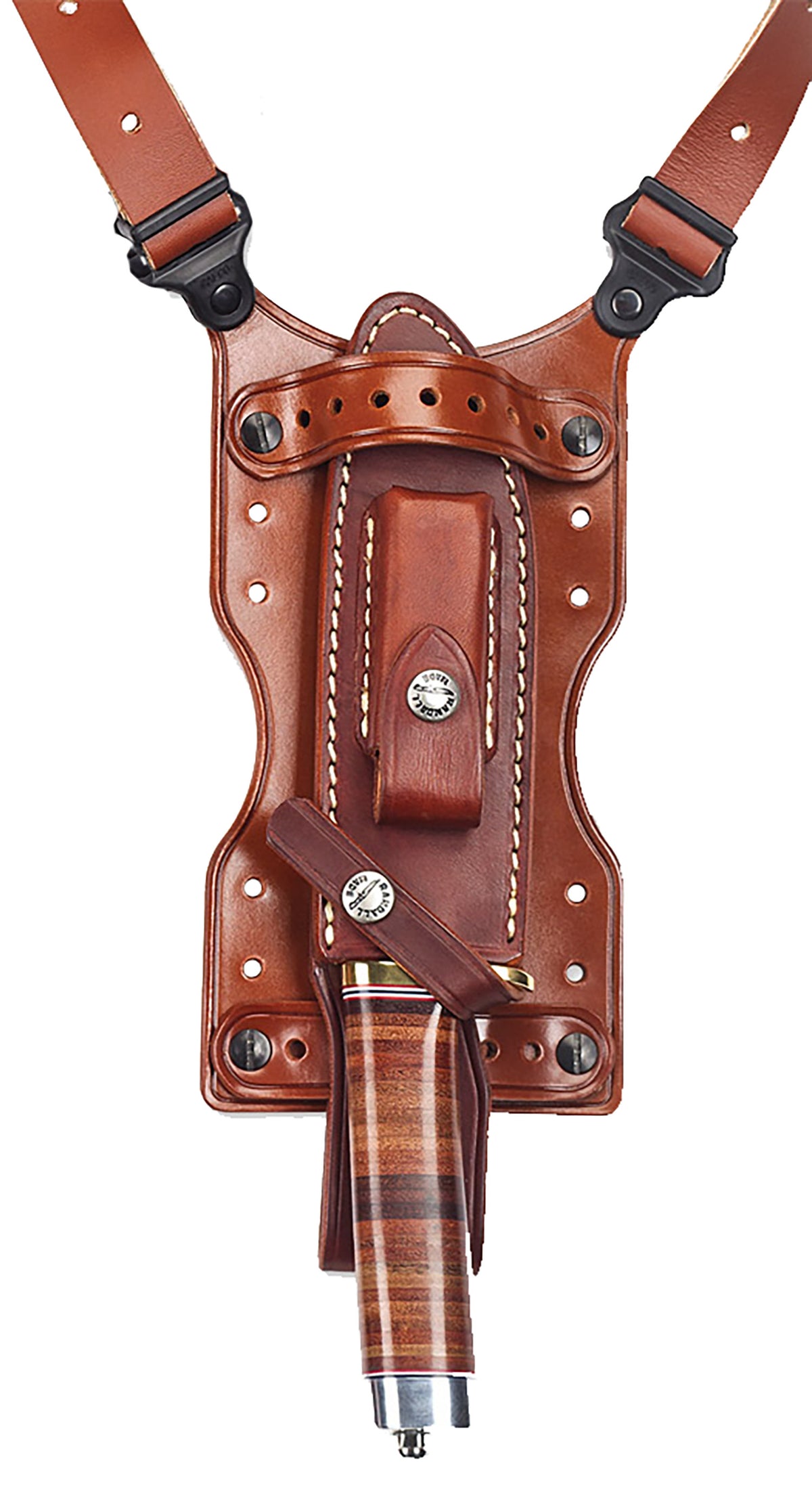 Galco SHU Shuka Tan Leather Shoulder Knife Holder for Medium and Large Fixed-Blade Knives