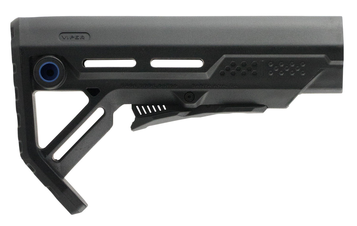 Strike Industries MOD1 Mil-Spec AR-15 M16 Stock Black Blue Accent Synthetic
