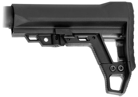 Aim Sports ARAMSO1 6-Position Adjustable AR-Platform Stock with QD Sling Mount, Black Synthetic