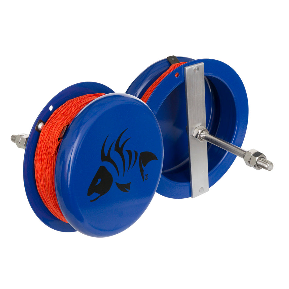 Fin Finder HD Drum Bowfishing Reel - 80 ft. High Contrast Line Included