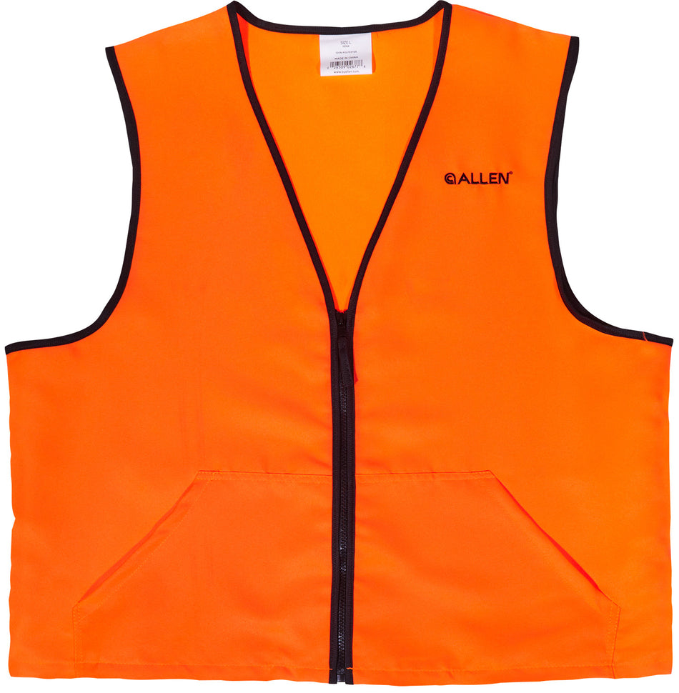 Allen Deluxe Blaze Orange Hunting Vest Large Polyester 15766