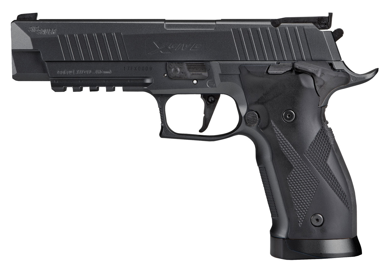 Sig Sauer Airguns AIRX5177BLK P226 X-Five ASP CO2 .177 Pellet 20rd Black