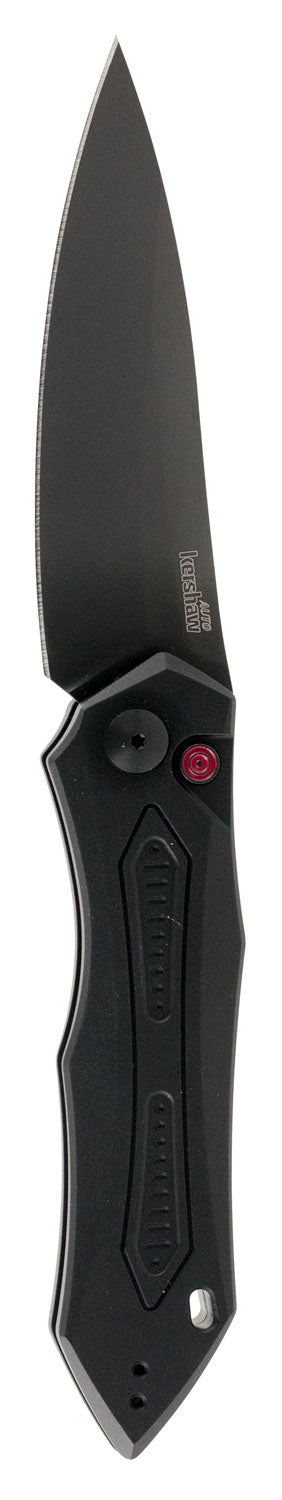 Kershaw Launch 6 7800BLK 3.75" Folding Drop Point Plain CPM 154 DLC Blade Black Aluminum Handle with Pocket Clip