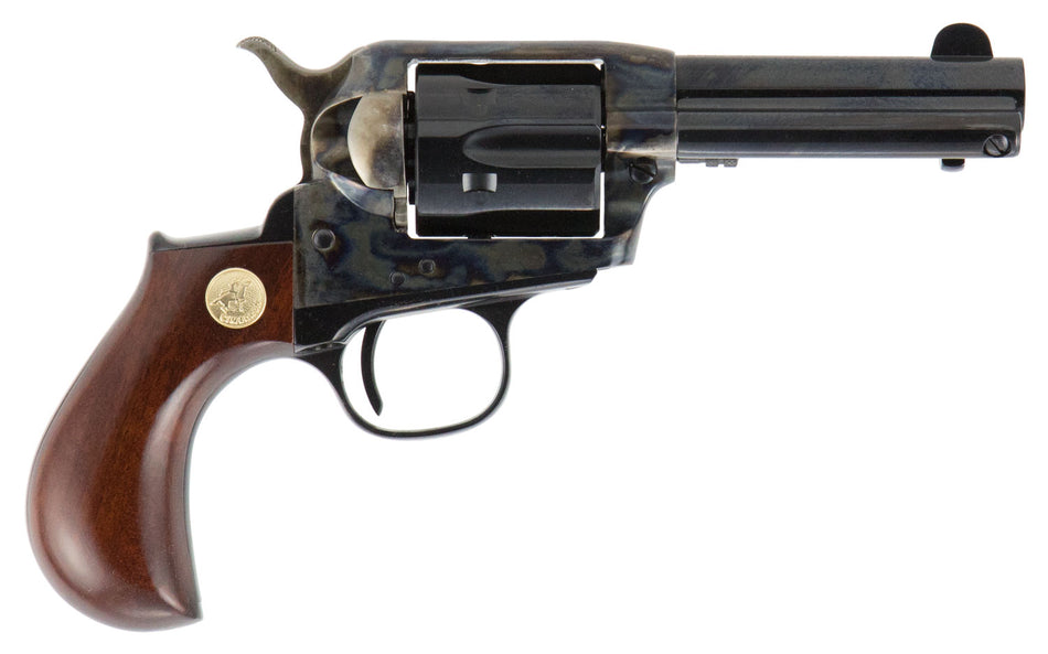 Cimarron CA980 Lightning .38 Special 6-Shot 3.50" Case Hardened Blued Birdshead Revolver