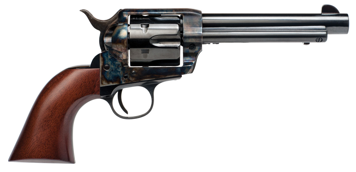 Cimarron PP411 Frontier Pre-War Revolver, .45 Colt, 6-Shot, 5.5" Blued Barrel, Case Hardened Frame, Walnut Grip
