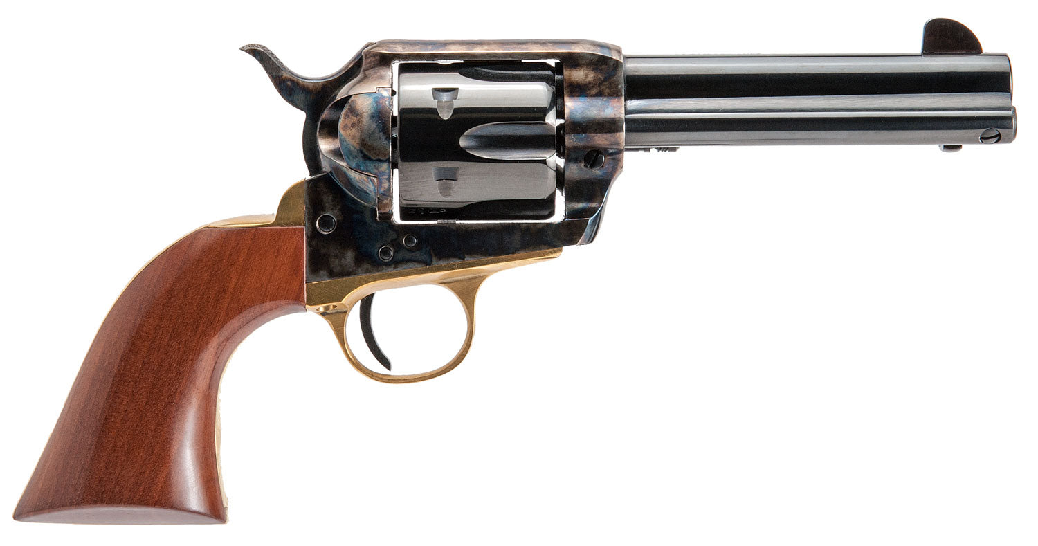 Cimarron PPP357 Pistolero .38 Special 6-Shot 4.75" Blued Barrel, Color Case Hardened Frame, Walnut Grip