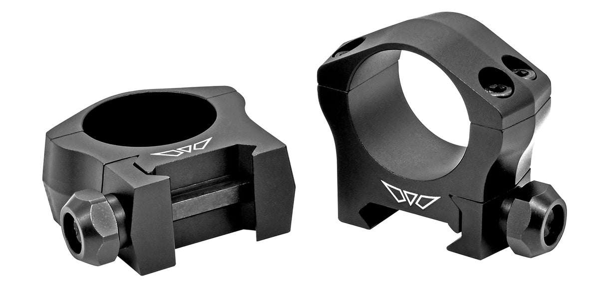 Warne 7200M 1 Inch Low Mountain Tech Scope Rings Matte Black 7075 Aluminum