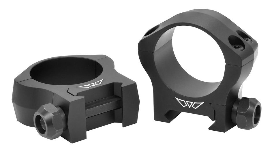Warne 7213M 30mm Low Mountain Tech Scope Rings Matte Black 7075 Aluminum