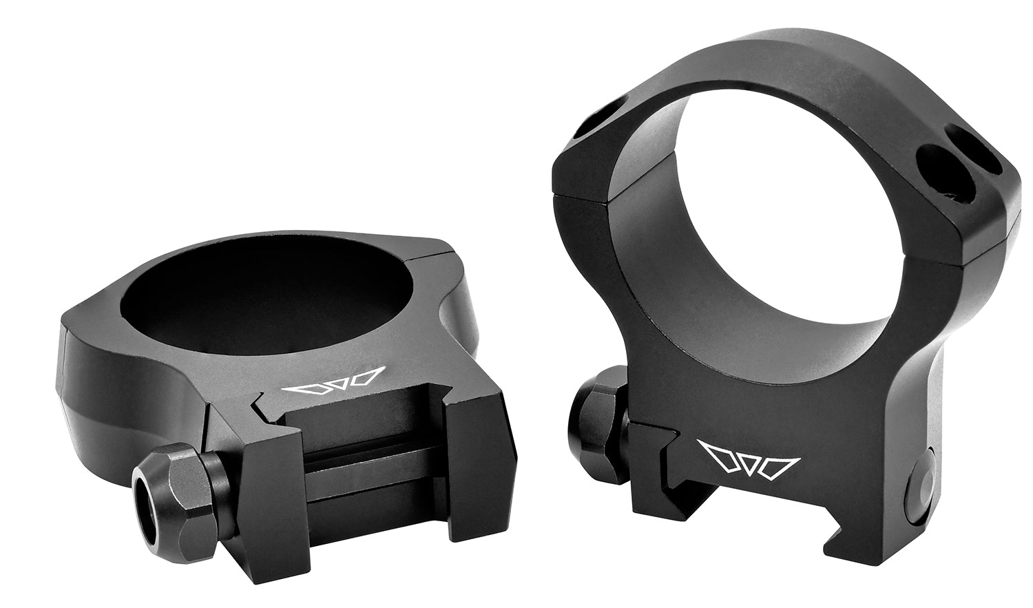 Warne Mountain Tech 7242M 35mm High Scope Ring Set Matte Black 0 MOA