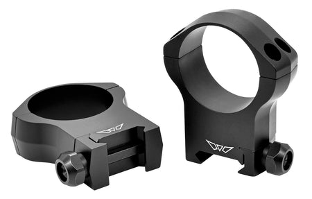 Warne Mountain Tech 7244M 35mm Ultra High Scope Ring Set Matte Black 0 MOA