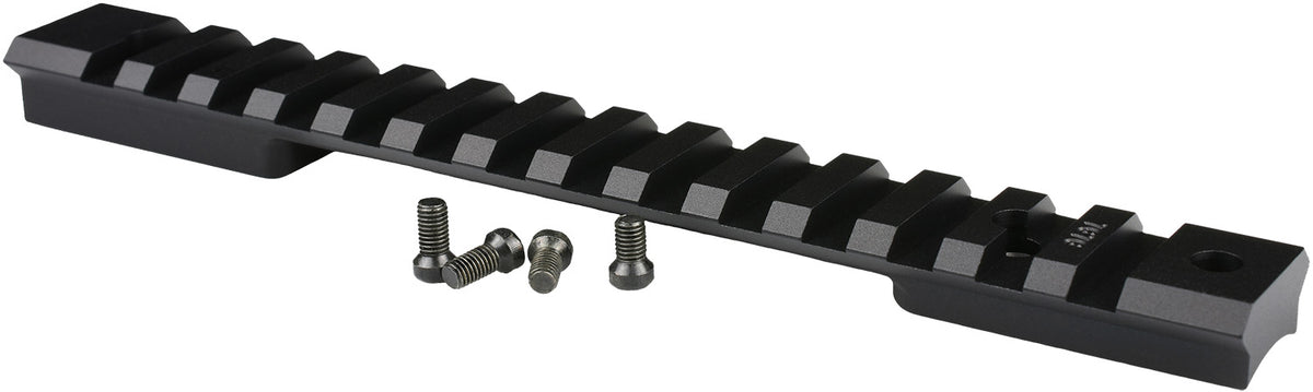 Warne Mountain Tech Scope Rail Winchester Model 70/Marlin XL-7 Long Action 0 MOA Black Aluminum