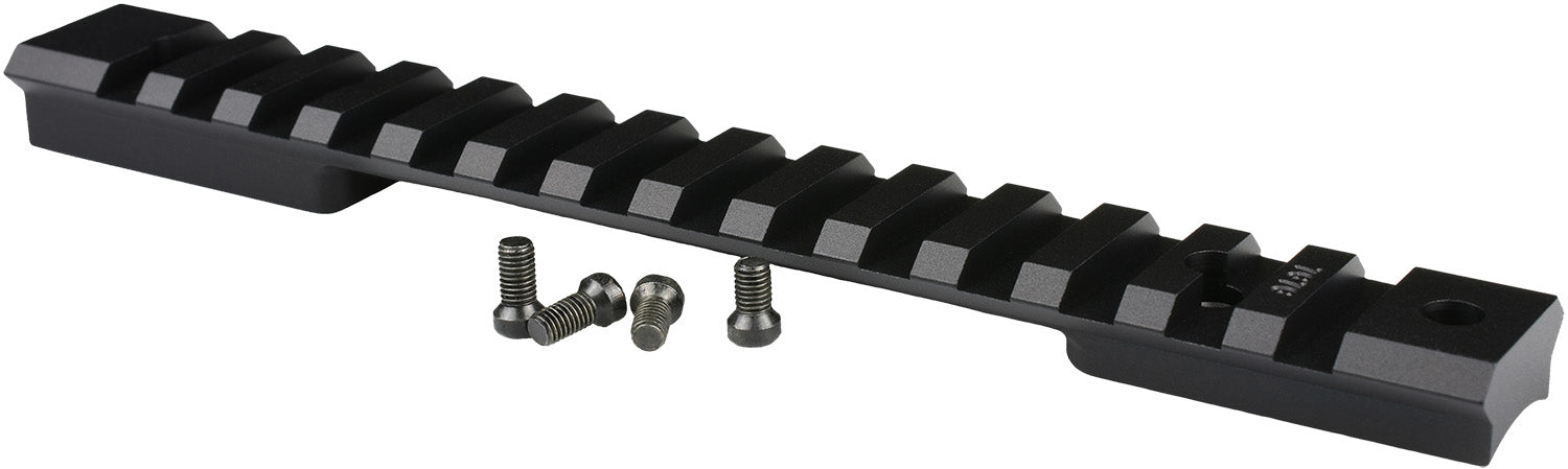 Warne Mountain Tech Scope Rail Winchester Model 70/Marlin XL-7 Long Action 0 MOA Black Aluminum