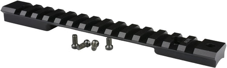 Warne Mountain Tech Scope Rail Winchester Model 70/Marlin XL-7 Long Action 0 MOA Black Aluminum