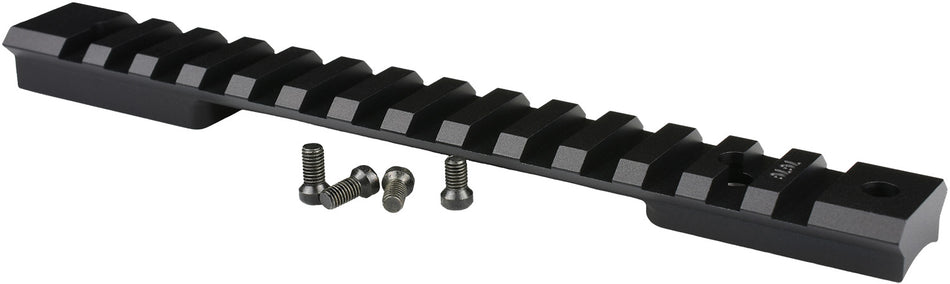 Warne Mountain Tech Scope Rail Winchester Model 70/Marlin XL-7 Long Action 0 MOA Black Aluminum