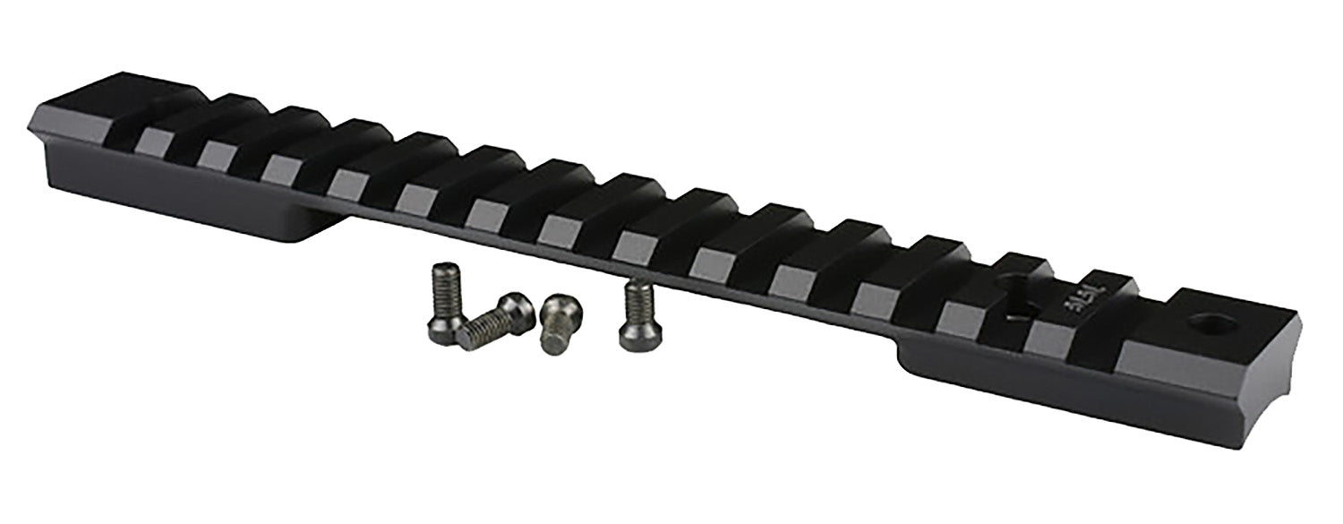 Warne 7677M Mountain Tech Rail Black Anodized Aluminum for Winchester Model 70 WSM Short Action, 0 MOA