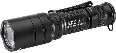 SureFire EDCL1T EDC Tactical Flashlight Black 5/500 Lumens White LED Single 123A