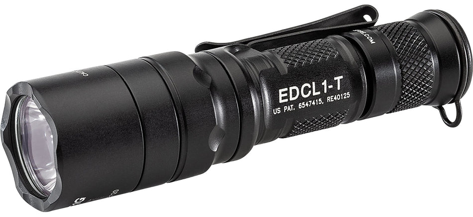 SureFire EDCL1T EDC Tactical Flashlight Black 5/500 Lumens White LED Single 123A