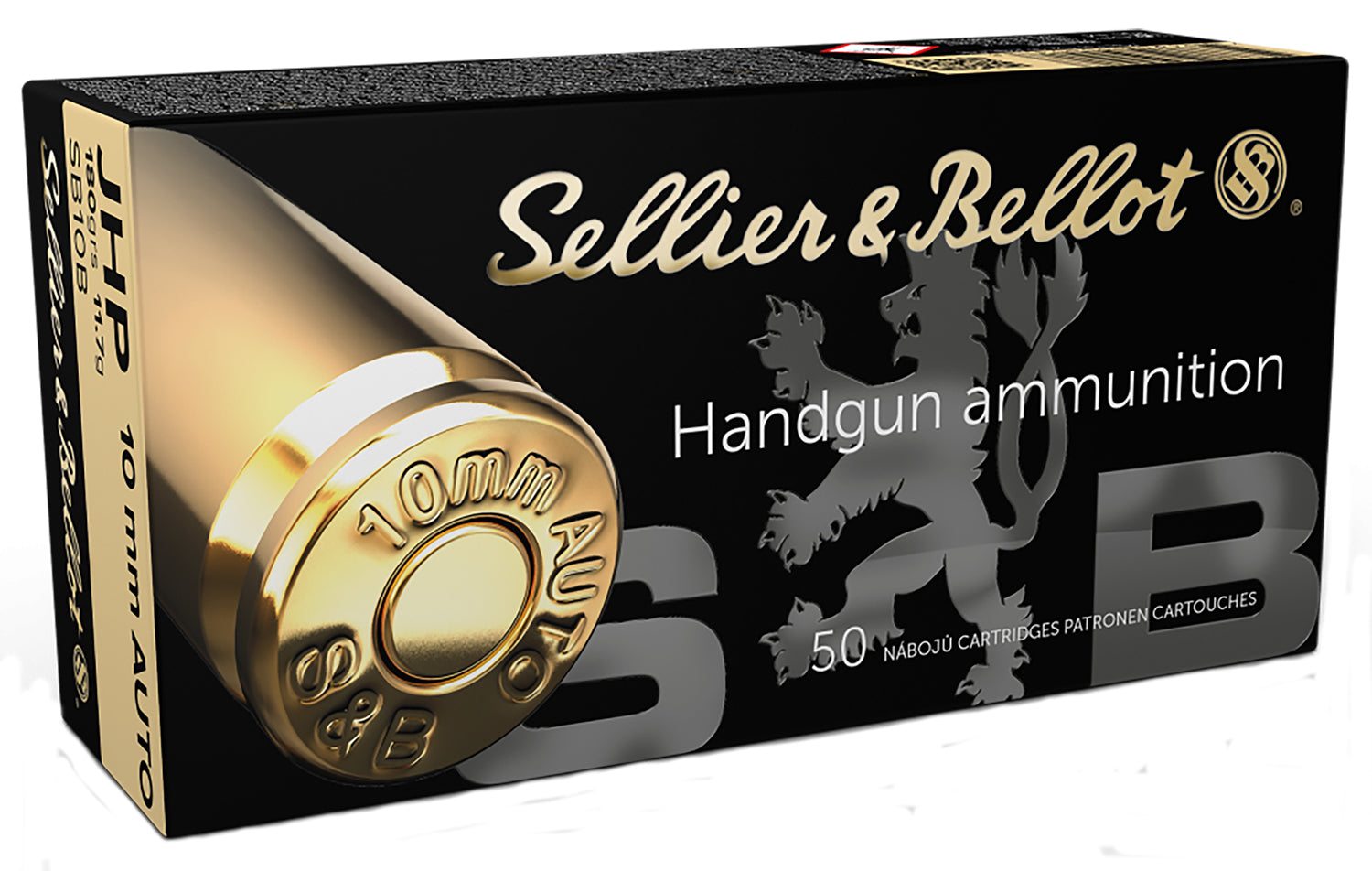 Sellier & Bellot (S&B) 10mm Auto SB10B Jacketed Hollow Point JHP 180 Grain