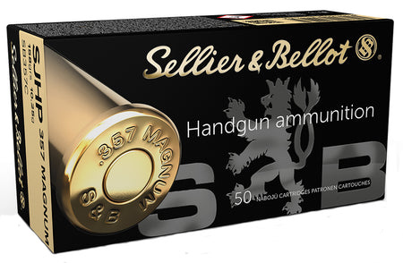 Sellier & Bellot (S&B) .357 Magnum SB357C Semi Jacketed Hollow Point HP 158 Grain