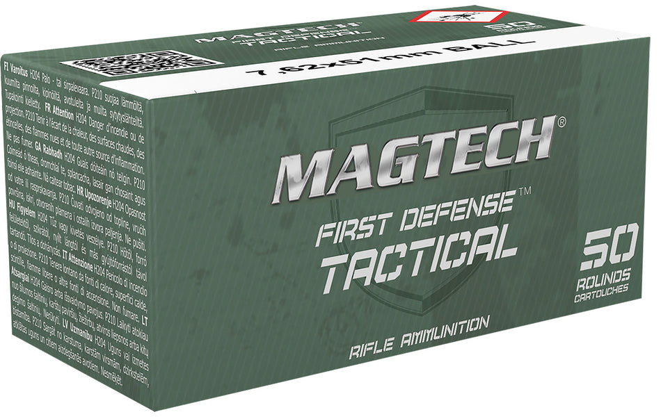 Magtech .308 Win / 7.62x51mm 762A Sport Shooting Tactical/Training Full Metal Jacket FMJ 147 Grain