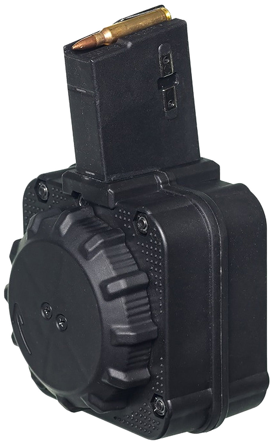 ProMag DRMA8 AR-15 5.56x45mm 65-Round Drum Magazine Black Zytel Polymer