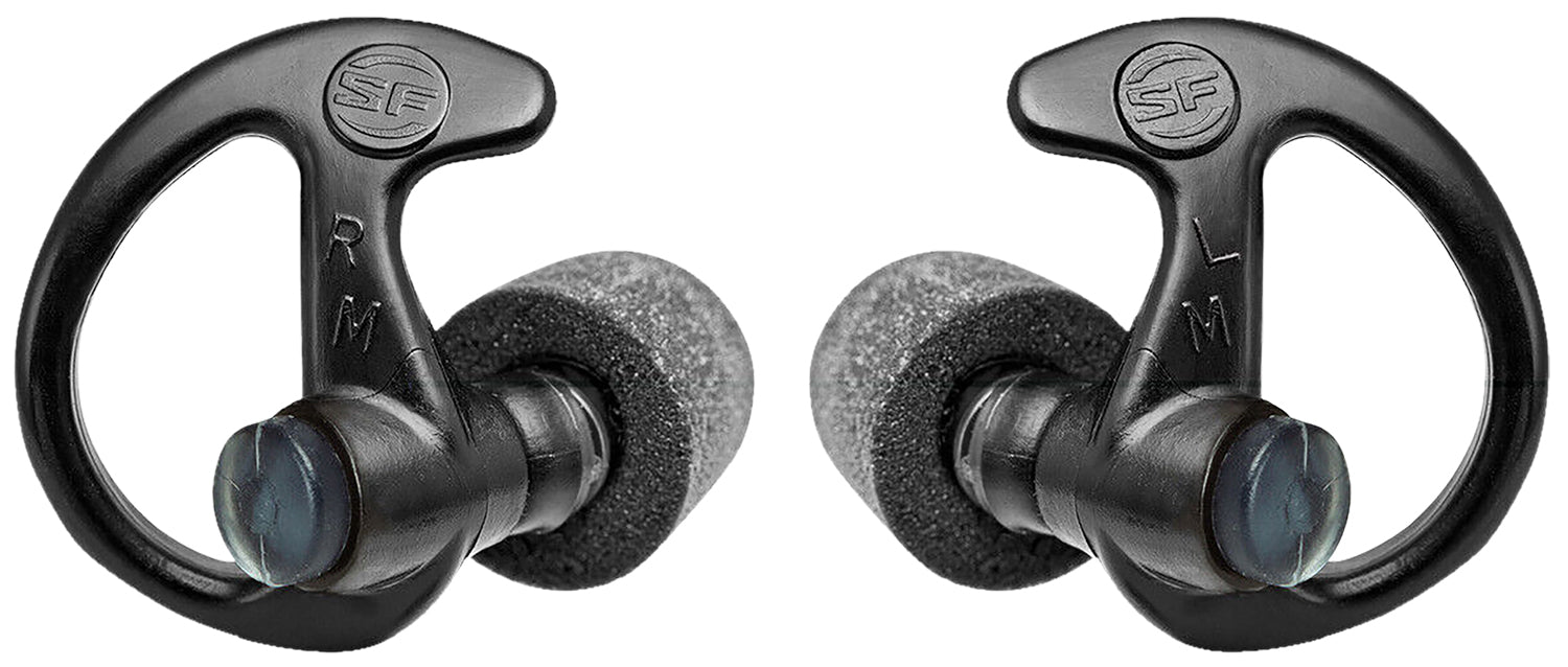 SureFire EP10 Sonic Defenders Ultra Max Foam Full Block Earplugs 30 dB Black Medium 1 Pair