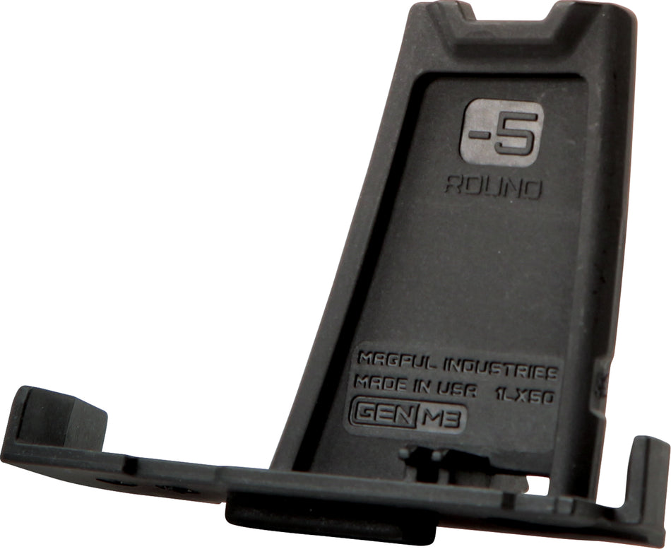 Magpul MAG562-BLK Black Polymer 5-Round Capacity Limiter for 7.62x51mm PMAG LR/SR GEN M3 Mags 3 Per Pack