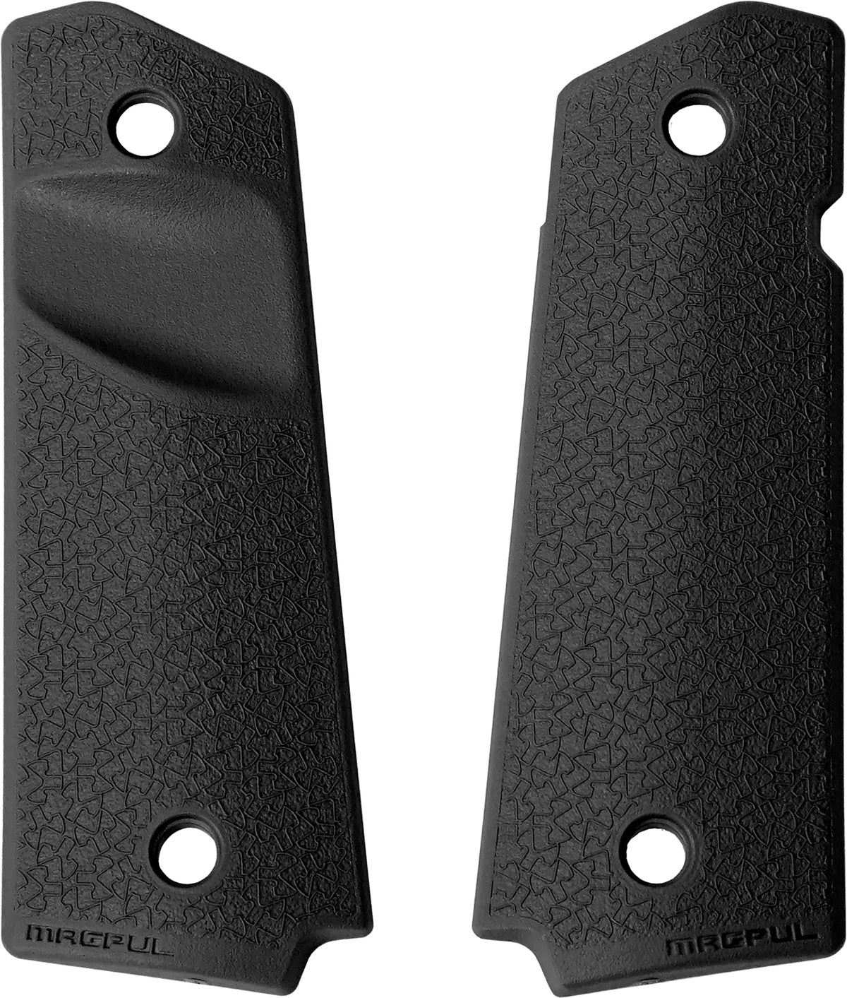 Magpul MOE Black Polymer Grip Panels for Full-Size 1911 with Anti-Slip Texture