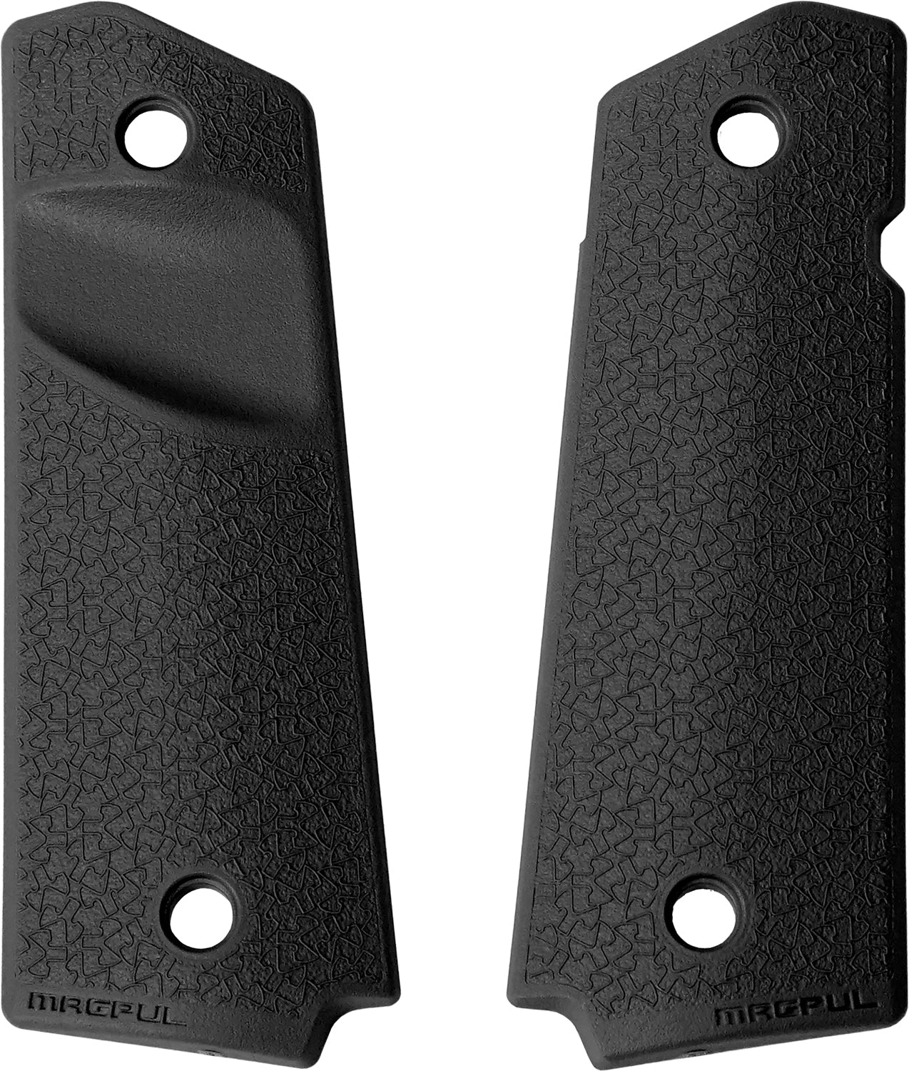 Magpul MOE Black Polymer Grip Panels for Full-Size 1911 with Anti-Slip Texture