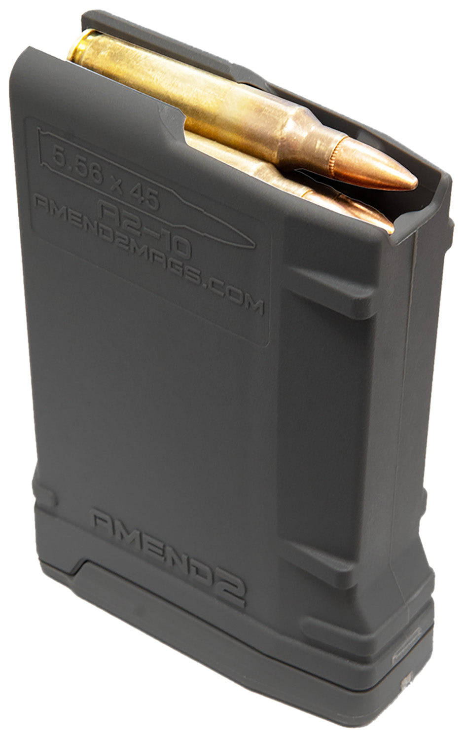 Amend2 MOD-2 10rd .223 Rem/5.56x45mm NATO Magazine Compatible with AR-15/M16/M4 Black Polymer