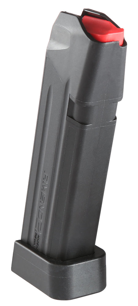 Amend2 A2-17 18rd 9mm Luger Magazine Compatible with Glock 17 Black Polymer