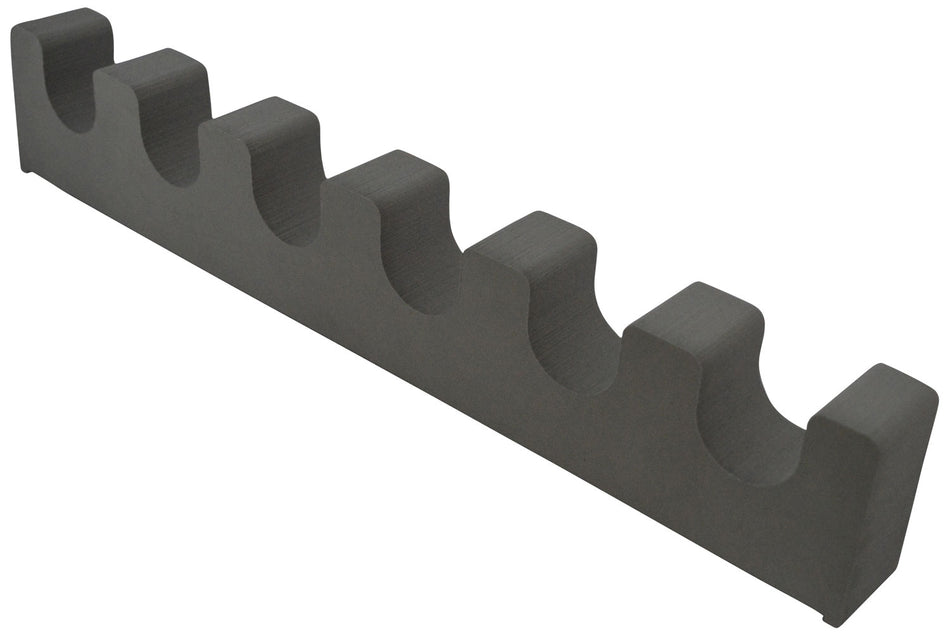BenchMaster Six-Gun Rifle Rest WeaponRack, Black Cushioned Foam, Magnetic No-Slip Base